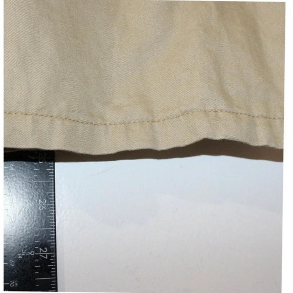 Zara Kids Cotton Button Front Lightweight Jacket Size 6 Tan Khaki‎
